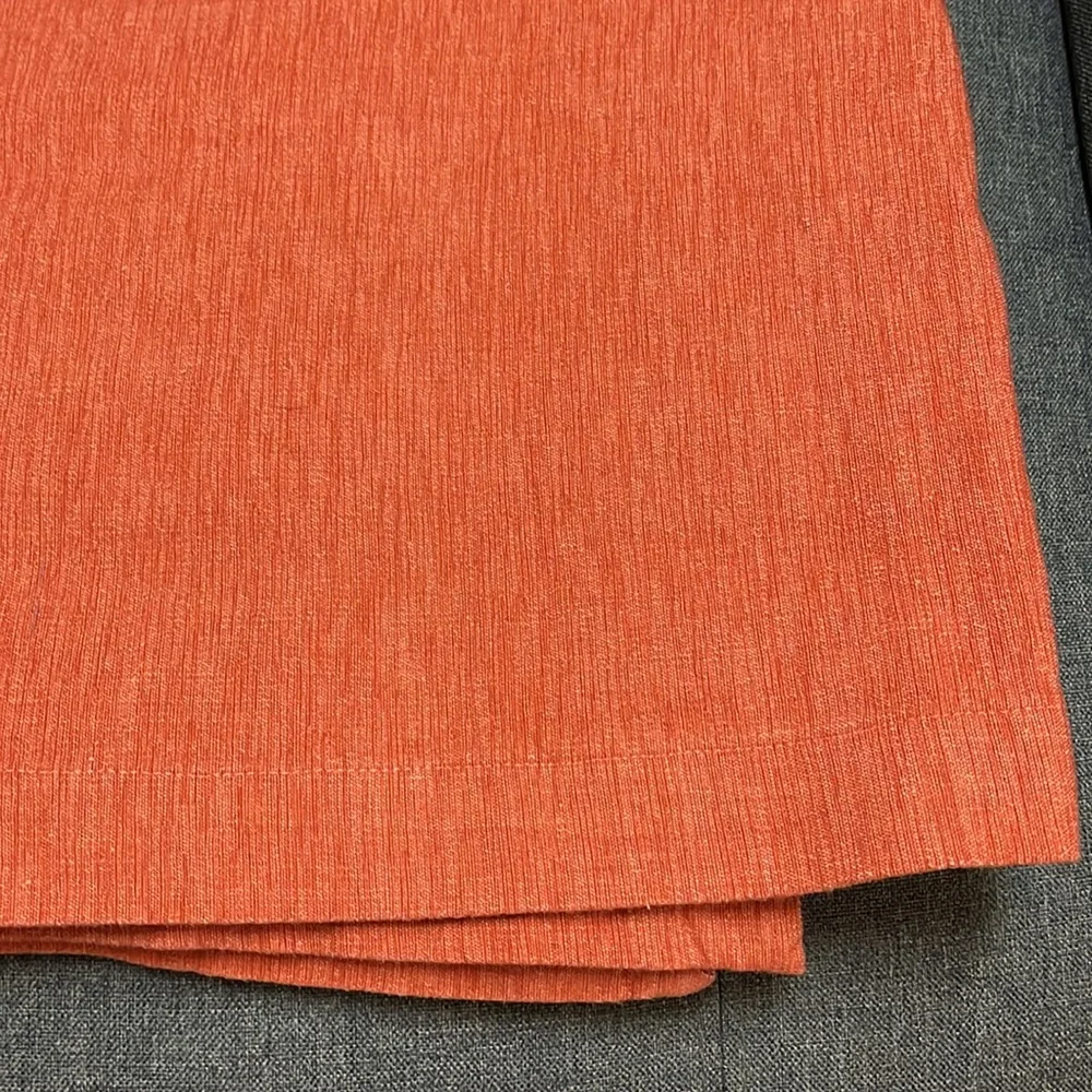Crate & Barrel Linden Tablecloth in Nectarine